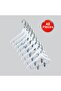 Wooden (Lama Silver Hook) Latch Shirt and Skirt Hanger White Color 48 Pieces