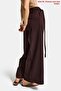 Women's Bitter Brown W5 Palazzo Fit Special Fabric Belt Detail Design Trousers - 6
