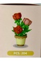 Mini Building Toy Cobalt Ida Roses 214 Pieces Valentine's Day Mother's Day Birthday Gift