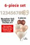 Retro 4 Year Old Number Foil Balloon Set of 6 Party Decoration - 2
