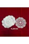 6-Piece Lace Knitted Round Model Cover Set 100% Handmade, Dowry Gift (6 Pieces)