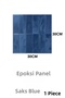 30Cm×30Cm Cobalt Blue Epoxy 1 Piece 3D Adhesive Wall Panel Paper Sticker Kitchen Bathroom Living Room Office - 2