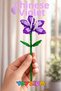 Florist Chinese Redbud Building Block Flower Set (89 Pieces) - Cercis Chinensis Bunge Plant Series