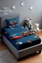 Fast and Cheerful Friends Patterned Bedspread and Pillowcase - 2