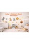 Children's Room Wall Sticker Set Baby Room Decorative Wall Decal with Animal Figures Nursery Playroom
