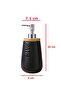 Stylish Bamboo Ceramic Liquid Soap Dispenser Decorative Bathroom & Kitchen Soap Dispenser 20 cm - 3
