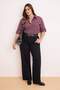 Siyah Pens Detaylı Beli Lastikli %100 Pamuk Non-Stretch Wide Leg/Geniş Paça Jeans TBBSS26CJ00028 - 4