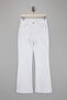 Beyaz Yüksek Bel Comfort/Esnek İspanyol Paça Flare Jeans TWOAW26JE00047 - 5