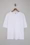 Unisex Large Size White-White Oversize 2'Li Package 100% Cotton T-Shirt Tmnss24Bf00042 - 6