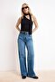 Siyah Fitted/Vücuda Oturan Asimetrik Yaka Bağlama Detaylı Yumuşak Örme Bluz TWOSS26BZ00480 - 2