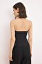 Black Floral Appliqued Sweetheart Neck Bustier Tprss26Bs00016 - 4