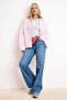 Wardrobe Essentials –Pembe Oversize Kapüşonlu Örme Sweatshirt |TWOAW26SW00018 - 6