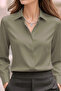 Dubai Crepe Fabric Shirt - Green - 2