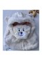 Cream Color Fur Scarf Hat