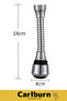 Premium 360 °   Flexible Faucet with Rotatable Hose - Spiral Design, 2 Modes Head - 2