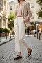 Desti̇ny Gold Buckle Single Strap Pointed Toe Women's Heeled Slippers - 6
