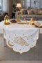 مفرش طاولة طولي مطرز مقاوم للماء، مميز لشهر رمضان، مقاس 33×70 - 2