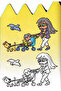 Cute Easy Coloring Set 4 Books - Glitter Broadcasts - 5