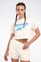 New Id Reg Crp Tee Beige Women's Short Sleeve T-Shirt