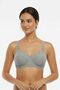 4 Pieces of Gray Cotton Unwired Non-Padded Soft Sponge Bras - 2