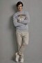 Men's Chicago Teddy Bear Printed Gray Sweatshirt - 3