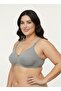 4 Pieces Gray Cotton Wire-Free Sponge-Free Combed Comfortable Women's Bra - 7