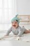 Baby Top Tie Emblem 4-Piece Cotton Beret - 7