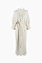 Women's Cream Wrinkled Kimono - 2