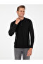Black Slim Fit Button Polo Neck Knitwear Sweater 50300521-Vr046 - 3