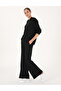 Black Flare Fit Modal Blend Sweatpants 50314962-Vr046 - 3