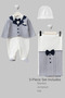 Smokin 3-Piece Baby Boy Hospital Discharge Set – Navy Blue - 3