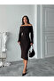 Madonna Collar Boucle Dress - Brown