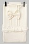 100% Cotton 3 Piece Lace Baby Girl Hospital Discharge Set – Cream with Bow - 5