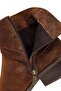 Women's Tan Zippered Suede Leather Cowboy Boots 25Afd201910 - 8