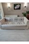 Cream Kanaviche K Velvet B Printed K Non-Slip Sofa and Sofa Bed Cover 180*210 cm - 5