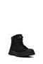 Men's Black Lace-Up Zippered Nubuck Leather Casual Boots 25Wfd6426V3 - 8