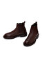 Men's Brown Leather Chelsea Boots 25Wfd6858Ft - 4