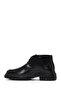 Men's Black Lace-Up Thick Soled Leather Casual Boots 25Wfd675722 - 3