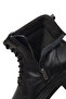 Men's Black Lace-Up Zippered Leather Casual Boots 25Wfd701018 - 7