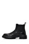 Men's Black Leather Chelsea Boots 25Wfd701818 - 3