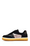 Women's Black Lace-Up Thick-Soled Sports Shoes, Patterned Genuine Leather Sneaker 25Afe145314 - 2