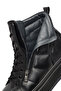 Men's Black Lace-Up Zippered Thick Soled Leather Sports Boots 25Wfd633318 - 7