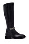 Women's Black Zippered Boots 25Wfe251718
