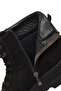 Men's Black Lace-Up Zippered Nubuck Leather Casual Boots 25Wfd6426V3 - 7