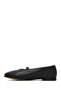 Women's Black Stone Leather Ballerinas 25Afd380918 - 2
