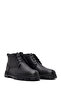 Men's Black Lace-Up Leather Casual Boots 25Wfd7515Ft - 2