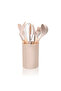 7pcs Silicone Kitchen Utensils Set with Wooden Handle- RF12957 - 5