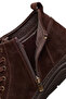 Men's Brown Zippered Suede Leather Boots 25Wfd760610 - 7