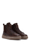 Men's Brown Lace-Up Leather Sports Boots 25Wfd6548Ft - 2