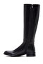 Women's Black Zippered Buckle Detailed Leather Boots 25Wfd280518 - 3
